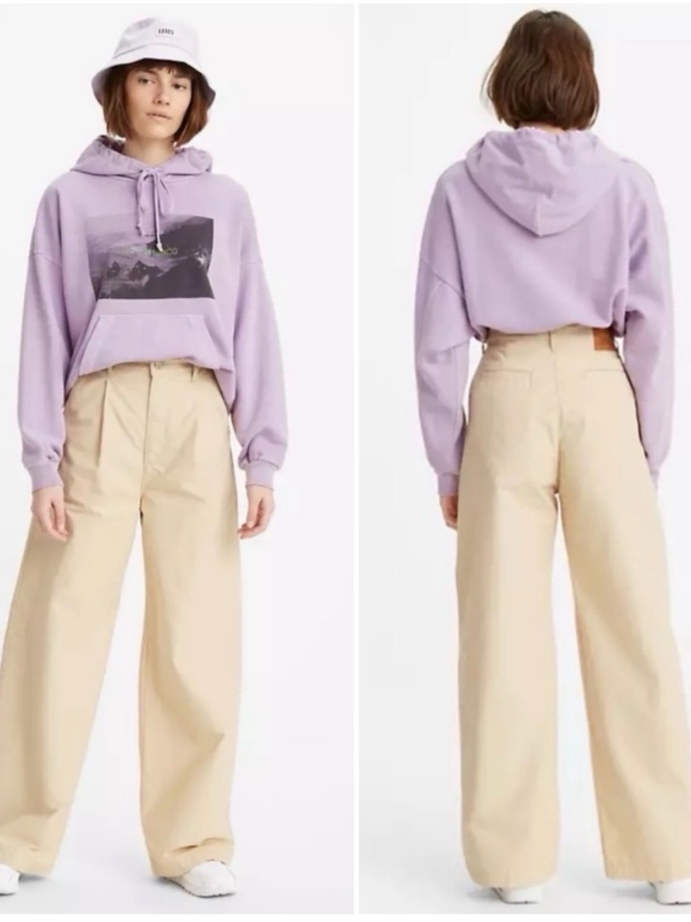 Brand: Levi’s | high waisted pleated trousers